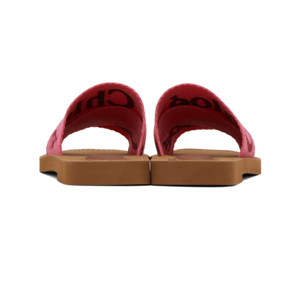 Chloe Pink Woody Sandals - Picture 4 of 7